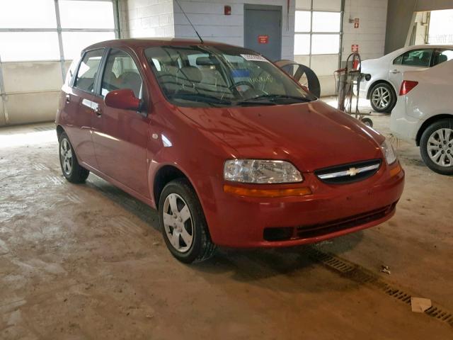KL1TD66607B792799 - 2007 CHEVROLET AVEO BASE Qırmızı foto 1