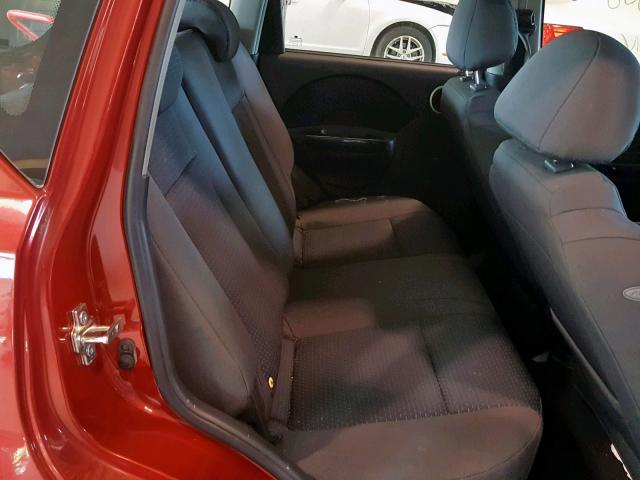 KL1TD66607B792799 - 2007 CHEVROLET AVEO BASE Qırmızı foto 6