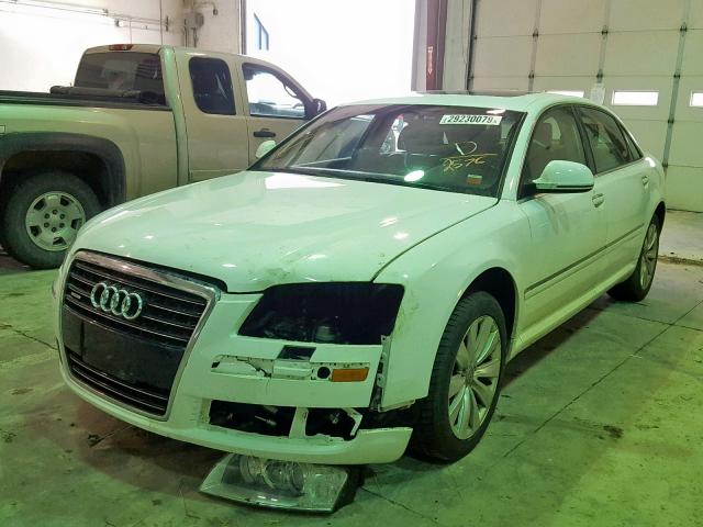 WAUMV94E39N002576 - 2009 AUDI A8 L QUATT WHITE photo 2