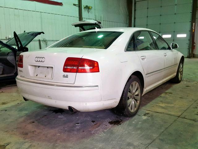 WAUMV94E39N002576 - 2009 AUDI A8 L QUATT WHITE photo 4