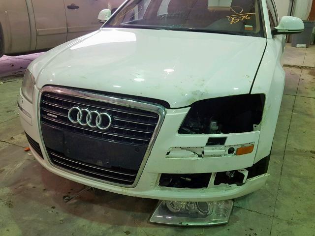 WAUMV94E39N002576 - 2009 AUDI A8 L QUATT WHITE photo 9