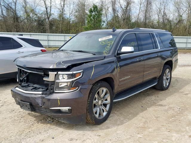 1GNSCJKC1GR183502 - 2016 CHEVROLET SUBURBAN C GRAY photo 2