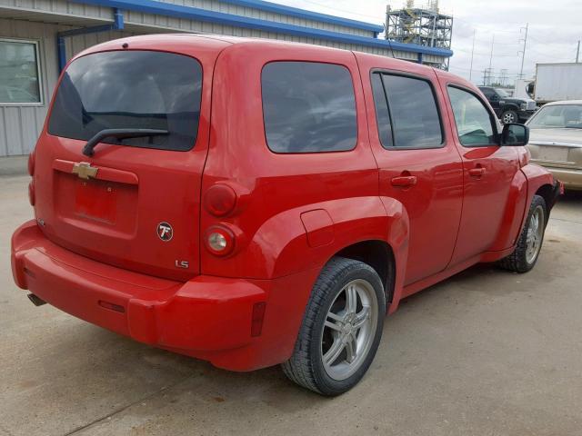3GNDA13D88S640732 - 2008 CHEVROLET HHR LS 红色 照片 4