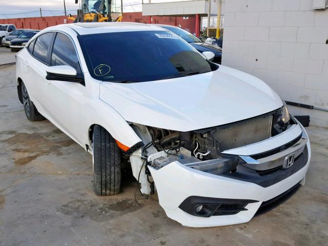 2HGFC1F76GH657646 - 2016 HONDA CIVIC EXL WHITE photo 1