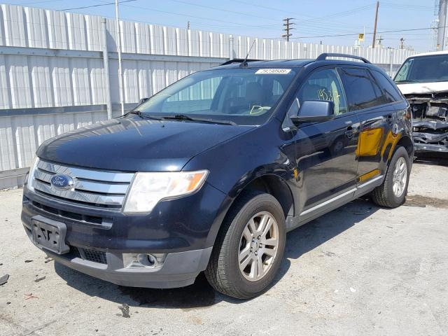 2FMDK48C88BA51737 - 2008 FORD EDGE SEL BLACK photo 2