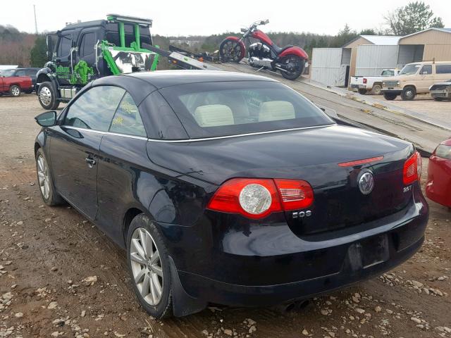 WVWBW7AH9BV004638 - 2011 VOLKSWAGEN EOS KOMFOR BLACK photo 3