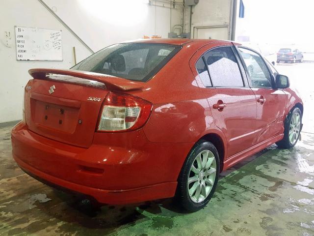 JS2YC415685107182 - 2008 SUZUKI SX4 CONVEN RED photo 4