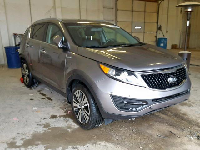 KNDPCCAC3G7874442 - 2016 KIA SPORTAGE E GRAY photo 1