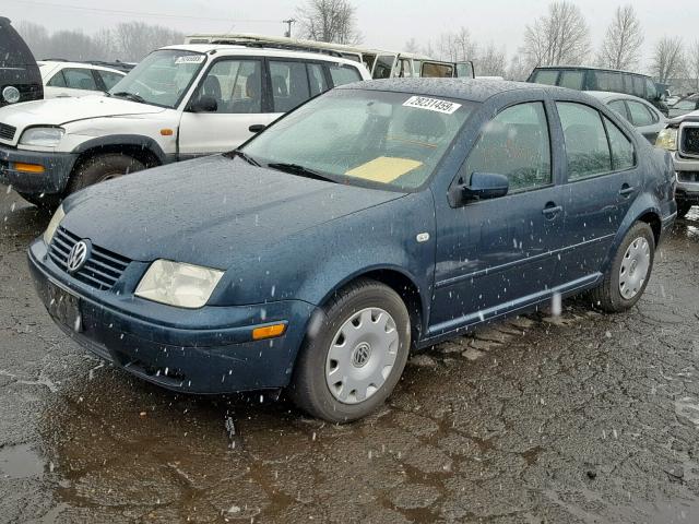 3VWRK69M92M027060 - 2002 VOLKSWAGEN JETTA GL BLUE photo 2