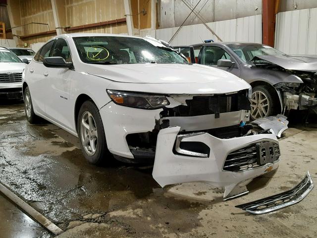 1G1ZB5ST7GF188120 - 2016 CHEVROLET MALIBU LS WHITE photo 1