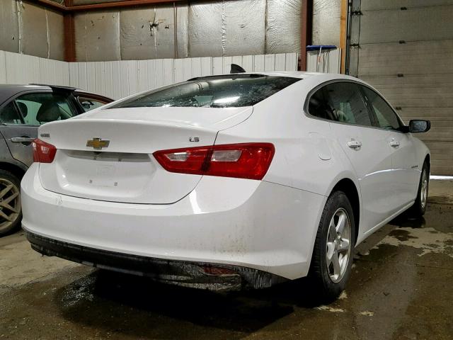 1G1ZB5ST7GF188120 - 2016 CHEVROLET MALIBU LS WHITE photo 4