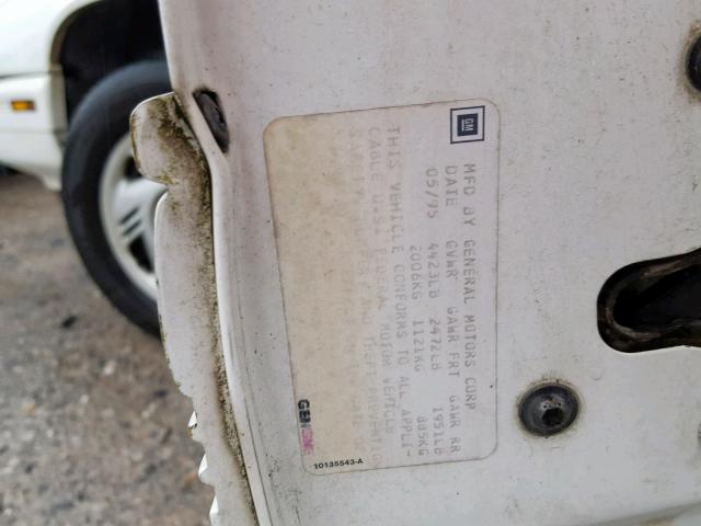 1G2WJ52M1TF200007 - 1996 PONTIAC GRAND PRIX WHITE photo 10