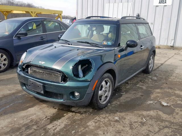 WMWML33599TP98511 - 2009 MINI COOPER CLU GREEN photo 2