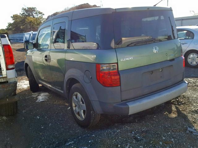 5J6YH285X4L010668 - 2004 HONDA ELEMENT EX GREEN photo 3