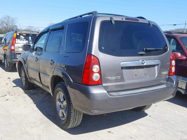 4F2CZ061X5KM16166 - 2005 MAZDA TRIBUTE S GRAY photo 3