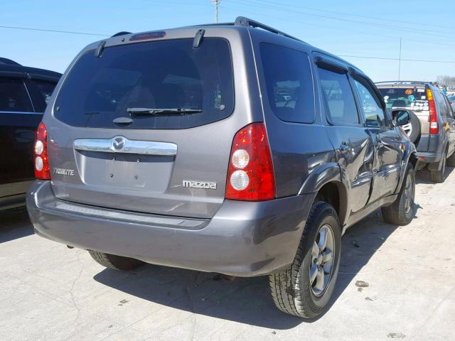 4F2CZ061X5KM16166 - 2005 MAZDA TRIBUTE S GRAY photo 4