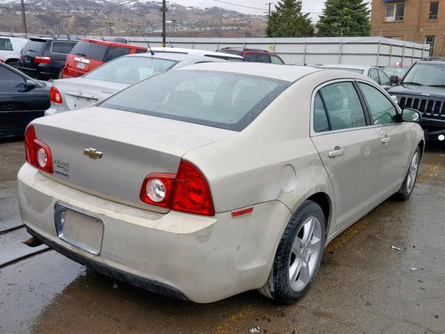 1G1ZA5EBXAF179277 - 2010 CHEVROLET MALIBU LS TAN photo 4