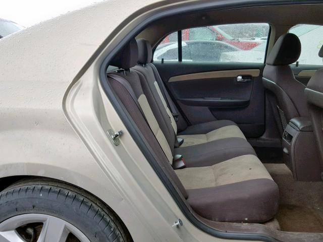 1G1ZA5EBXAF179277 - 2010 CHEVROLET MALIBU LS TAN photo 6