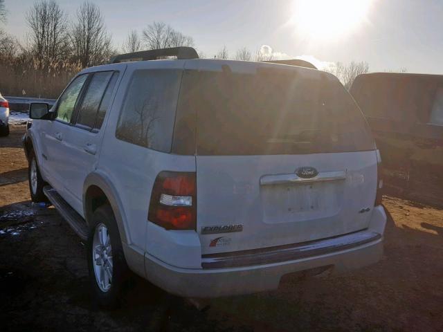 1FMEU74E38UB29133 - 2008 FORD EXPLORER E WHITE photo 3