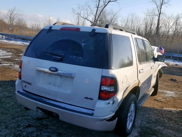 1FMEU74E38UB29133 - 2008 FORD EXPLORER E WHITE photo 4