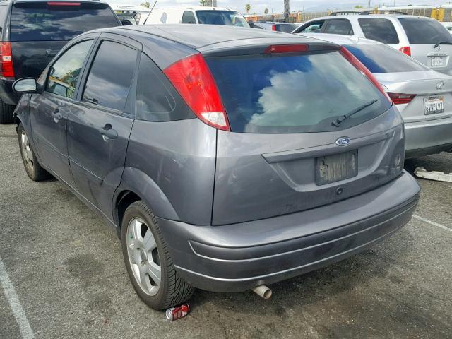 1FAHP37N37W238701 - 2007 FORD FOCUS ZX5 GRAY photo 3