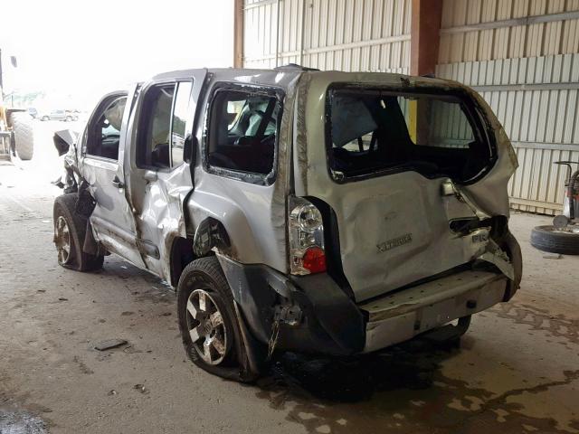 5N1AN0NW6DN823202 - 2013 NISSAN XTERRA X SILVER photo 3