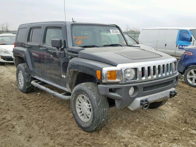 5GTEN13E088160017 - 2008 HUMMER H3 BLACK photo 1