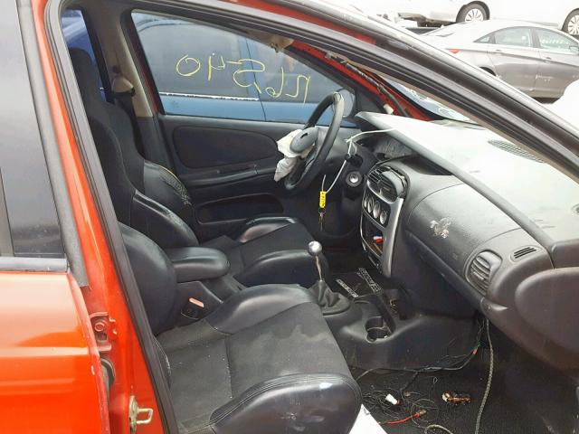 1B3ES66SX5D247801 - 2005 DODGE NEON SRT-4 RED photo 5