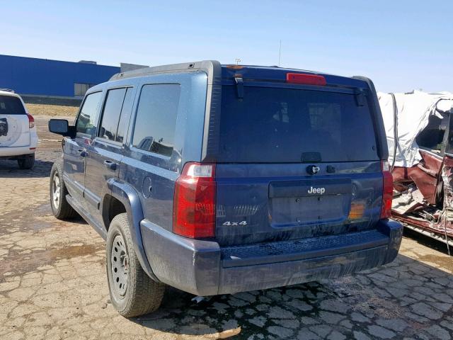 1J8HG48K99C536333 - 2009 JEEP COMMANDER BLUE photo 3
