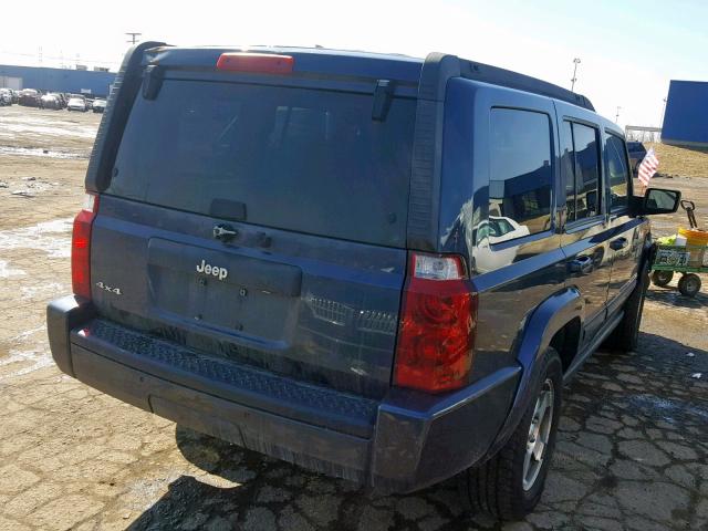 1J8HG48K99C536333 - 2009 JEEP COMMANDER BLUE photo 4