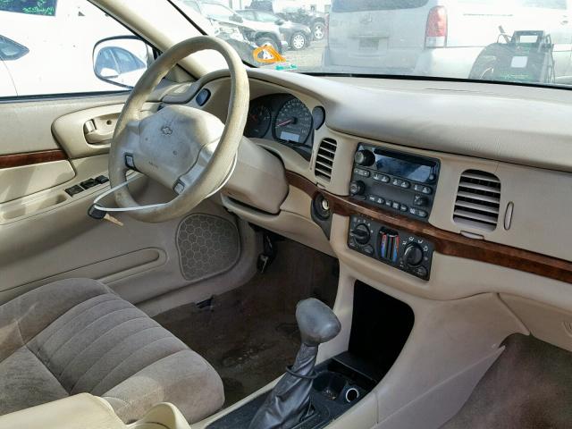 2G1WF52K939433212 - 2003 CHEVROLET IMPALA TAN photo 9