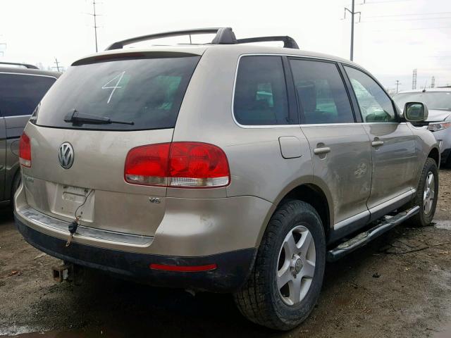 WVGBC77L34D067713 - 2004 VOLKSWAGEN TOUAREG 3. TAN photo 4