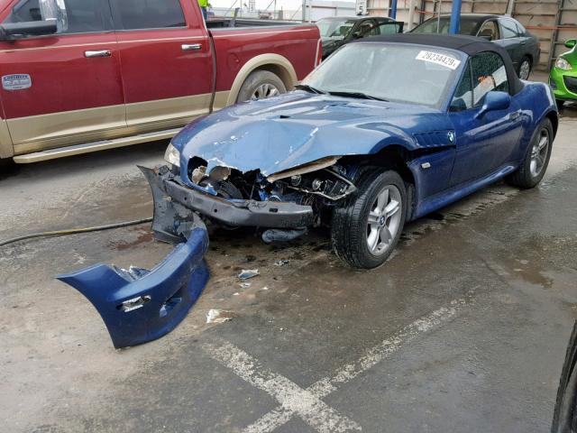 4USCH9348YLF85085 - 2000 BMW Z3 2.3 BLUE photo 2