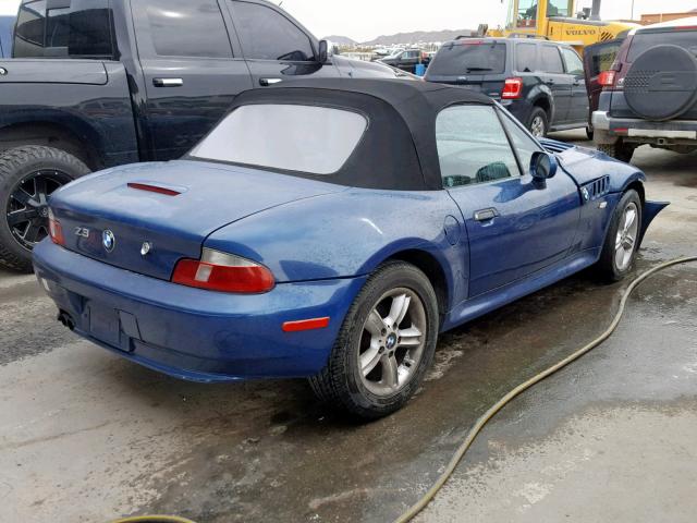 4USCH9348YLF85085 - 2000 BMW Z3 2.3 BLUE photo 4