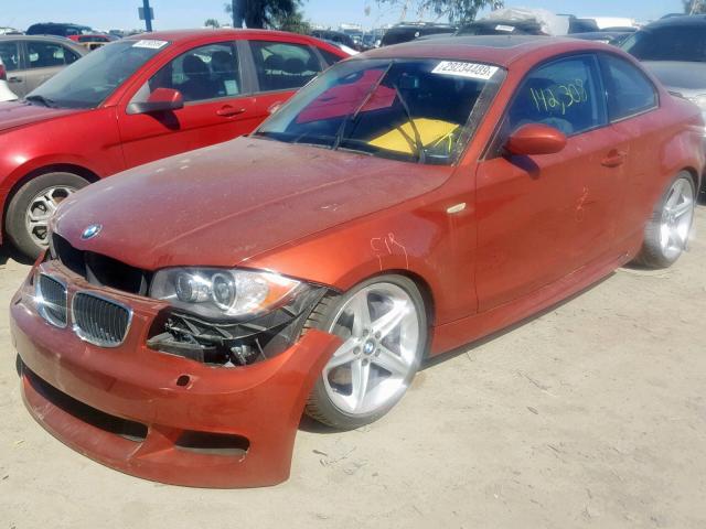 WBAUC73528VF23236 - 2008 BMW 135 I RED photo 2