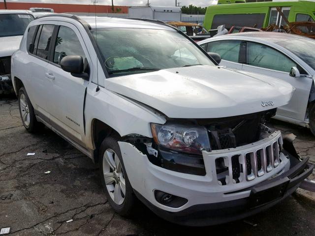 1C4NJCBA7GD641126 - 2016 JEEP COMPASS SP WHITE photo 1