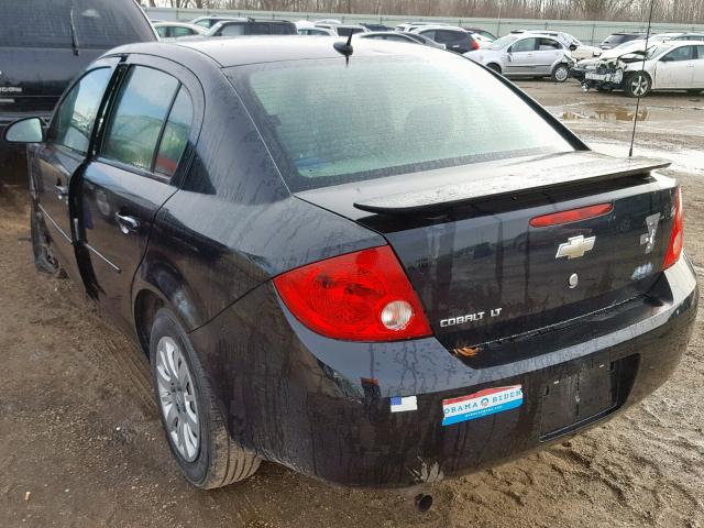 1G1AD5F51A7204848 - 2010 CHEVROLET COBALT 1LT BLACK photo 3