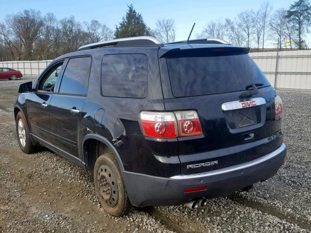 1GKER13D99J175200 - 2009 GMC ACADIA SLE BLACK photo 3