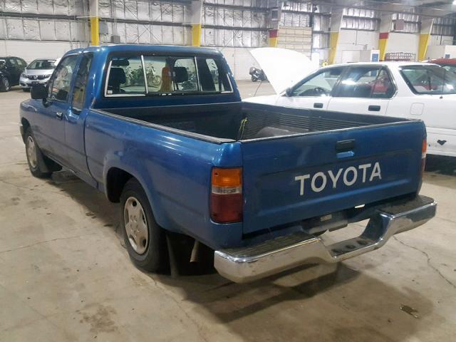 4TARN93P1PZ149590 - 1993 TOYOTA PICKUP 1/2 BLUE photo 3