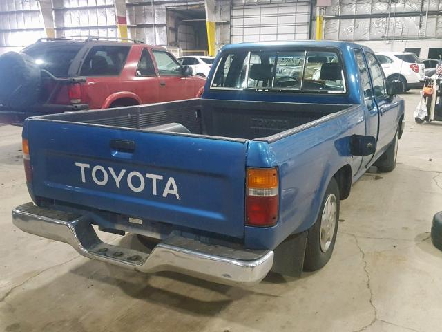 4TARN93P1PZ149590 - 1993 TOYOTA PICKUP 1/2 BLUE photo 4