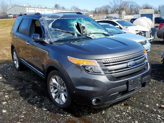 1FM5K8F89FGA25731 - 2015 FORD EXPLORER L GRAY photo 1