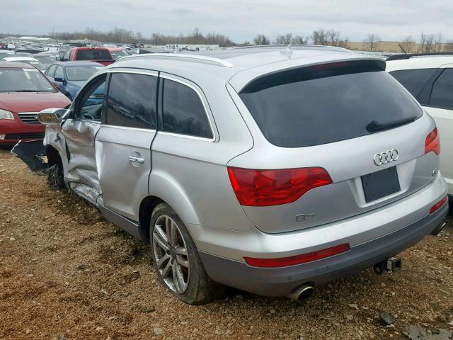 WA1BV94L97D073254 - 2007 AUDI Q7 4.2 QUA SILVER photo 3