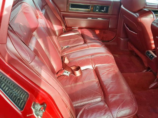 1G6CD53B6M4238304 - 1991 CADILLAC DEVILLE RED photo 6
