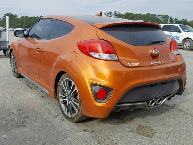 KMHTC6AE8GU277480 - 2016 HYUNDAI VELOSTER T ORANGE photo 3