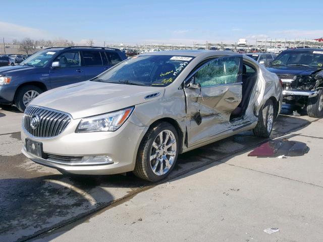 1G4GB5G39EF226561 - 2014 BUICK LACROSSE SILVER photo 2