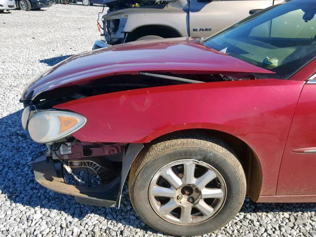 2G4WD532951353837 - 2005 BUICK LACROSSE C RED photo 10