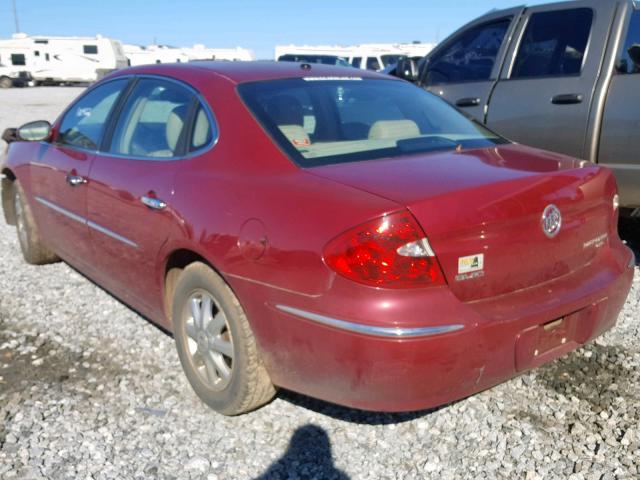 2G4WD532951353837 - 2005 BUICK LACROSSE C RED photo 3