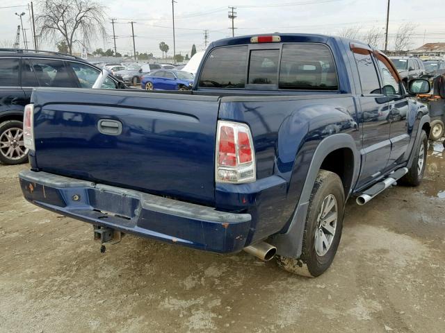 1Z7HC38N96S540461 - 2006 MITSUBISHI RAIDER DUR BLUE photo 4