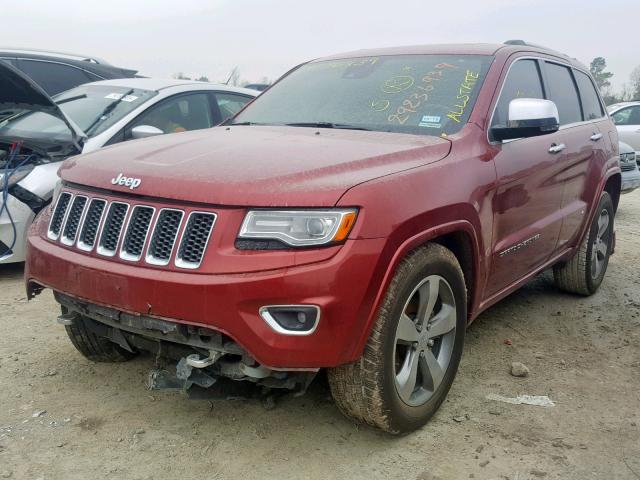 1C4RJECG2EC106983 - 2014 JEEP GRAND CHER BURGUNDY photo 2