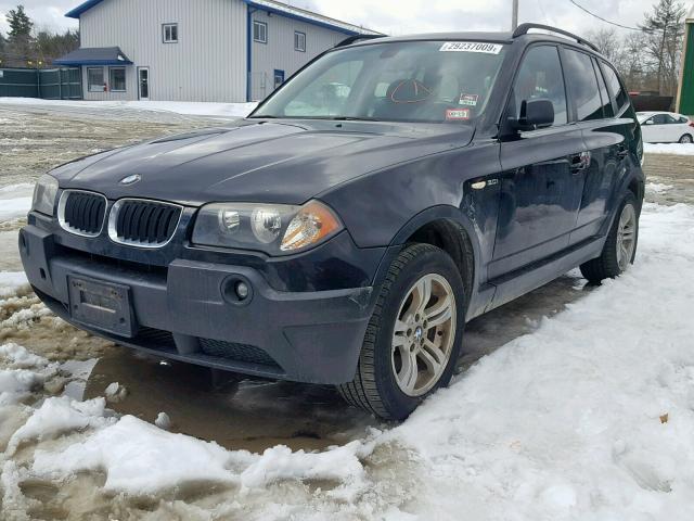 WBXPA93485WD18649 - 2005 BMW X3 3.0I BLACK photo 2